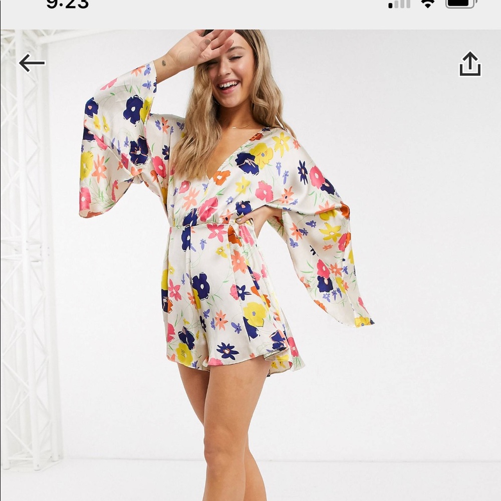 ASOS design floral romper
